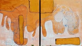 GELASSENHEIT, Acryl auf Leinwand, 2-teilig 120x60cm, 2017